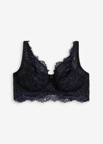 Minimizer-BH i nydelig blondemateriale, svart, størrelse 80E, bonprix