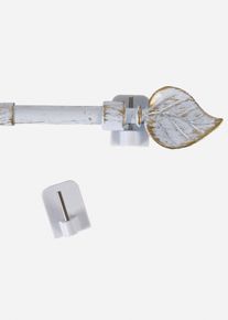 Asta telescopica per tenda con terminale a foglia, Bianco, Taglia 40-60 cm, bonprix