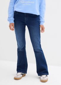 Jeans a zampa vita bassa, Blu, Taglia 146, bonprix