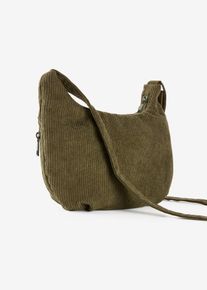 Borsa a tracolla in velluto, Verde, Taglia 20x31 cm, bonprix