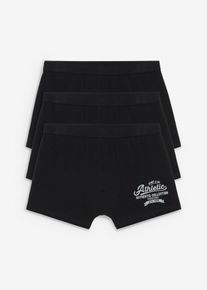 Boxer aderenti con morbido cotone (pacco da 3), Nero, Taglia 5 (M), bonprix