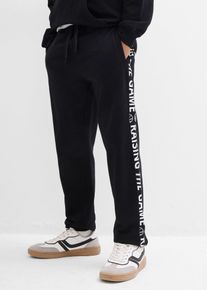Pantaloni da jogging in puro cotone biologico, Nero, Taglia 176/182, bonprix