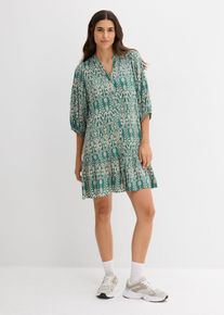 Abito tunica in morbida viscosa, Verde, Taglia 46, bonprix