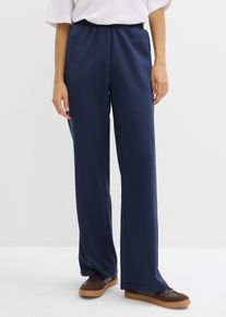 bonprix Mujer, Pantalón de chándal de neopreno, azul, 48/50