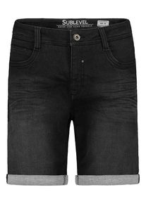 Sublevel Spijkerbermuda antraciet - 56% | Maat: W33 |