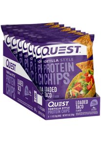 Quest Nutrition Tortilla Style Protein Chips, 8 x 32 g Tüte, Loaded Taco