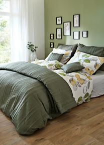 Taie d’oreiller à rayures - vert - taille 40x40 cm - Microfibres - bonprix