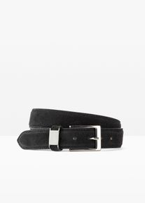 Ceinture en cuir - noir - taille 110 - Cuir velours - bonprix