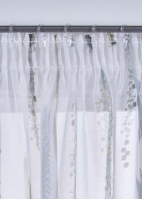 Voilage avec polyester recyclé (1 pce) - blanc - taille 145x140 cm - bonprix