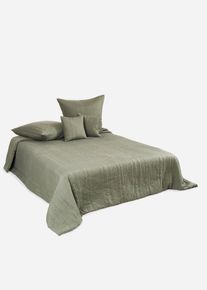 Couvre-lit à rayures - vert - taille 140x210 cm - Microfibres - bonprix