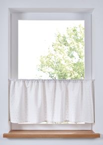 Brise-bise en coton - blanc - taille 30x90 cm - 100% coton - bonprix