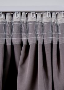 Rideau panneau assombrissant aspect tissé (1 pce) - beige - taille 175x140 cm - bonprix