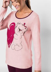 Pyjama en coton majoritaire - violet - taille 42/44 (M) - viscose - bonprix