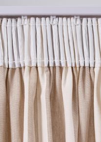 Rideau en coton (1 pce) - marron - taille 145x110 cm - 100% coton - bonprix