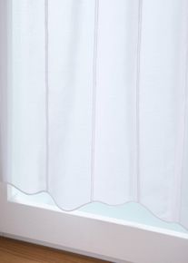 Brise-bise avec broderie - blanc - taille 30x90 cm - bonprix