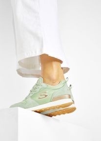 Sneakers Skechers &agrave; m&eacute;moire de forme - vert - taille 39 - Cuir velours - bonprix