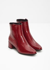 Bottines Marco Tozzi - rouge - taille 36 - verni - bonprix