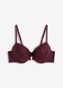 Soutien-gorge à coques fermé devant - marron - taille 115B - bonprix