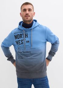 Sweat à capuche 100% coton - bleu - taille 60/62 (XXL) avec coton - bonprix
