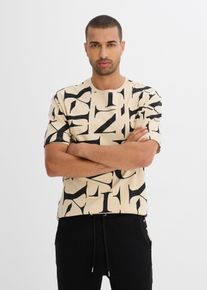 T-shirt en 100% coton épais - beige - taille 44/46 (S) - 100% coton - bonprix