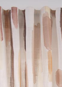 Rideau avec imprimé rayé (1 pce) - marron - taille 145x135 cm - bonprix