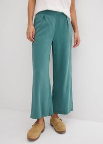 Pantalon raccourci en viscose mélangée - vert - taille 48 - Viscose - bonprix