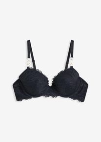 bonprix Mujer, Sujetador con encaje, azul, 105