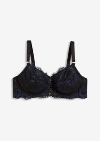 bonprix Mujer, Sujetador reductor de encaje delicado, negro, 115