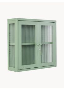 Mustard Made Regał ścienny The Kit Zielony Metal, Szkło S 60 x W 57 cm