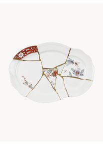 Seletti Fuente de porcelana Kintsugi Blanco Porcelana An 42 x F 30 cm