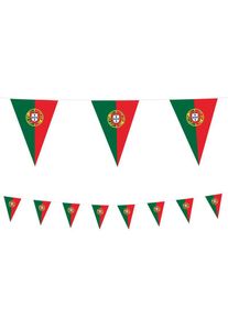 XL Wimpel Girlande aus Folie Portugal 10 Meter