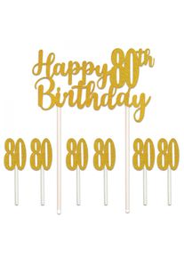 Happy 80th Birthday Cake Topper