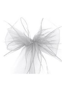Henbrandt 6 white organza bows 3m x 22cm