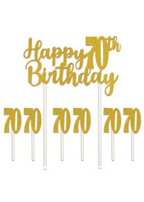Happy 70th Birthday Cake Topper
