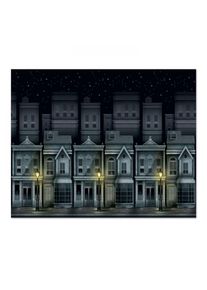 Paysage urbain victorien en toile de fond