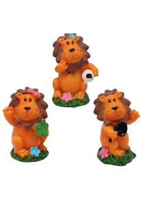 3 små løvekagefigurer