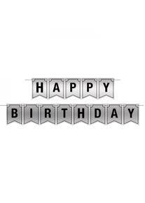 Foil Happy Birthday Streamer