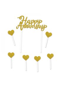Happy Anniversary Cake Topper