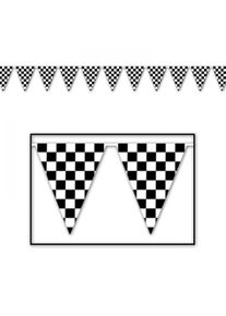Checkered Pennant Banner