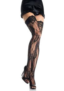 Romantic Rose Lace Thigh Highs