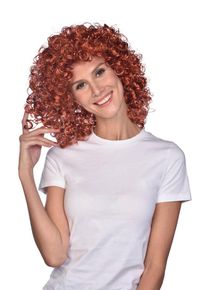 Amscan Red-brown curly wig Riley