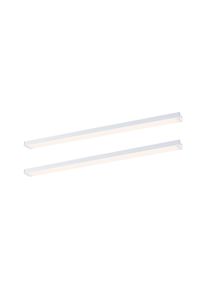 Paulmann LED-underskabsarmatur Inline Udvidelsess&aelig;t 3000K d&aelig;mpbar 2x4W 350x26mm 2x350lm 24V Mat hvid