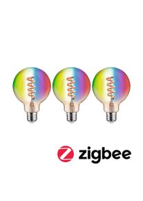 Paulmann Filament 230 V Smart Home Zigbee 3.0 LED-globe G95 E27 3x470lm 3x6,3W RGBW+ d&aelig;mpbar Guld