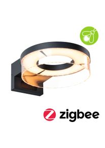 Paulmann LED Exterior wall luminaire Smart Home Zigbee 3.0 Capera Twilight-controlled motion detector (IR) insect friendly IP44 231mm Tunable Warm