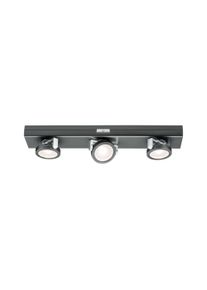 Paulmann LED-underskabsarmatur Batterie Rotate inkl. kontakt 310x60mm 3x18lm 3000K d&aelig;mpbar Koksgr&aring;/Krom mat