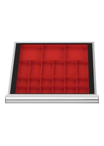 STIER Divisorio per cassetti per vaschette per minuteria BLH 50 mm dimensioni interne 500x450 mm 3 KTK 150x150 mm, 6 KTK 75x150 mm, 12 KTK 75x75 mm