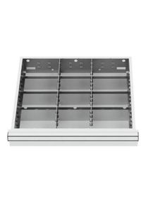 STIER Divisorio per cassetti divisorio in metallo BLH 150/175 mm dimensioni interne 500x450 mm 12 scomparti 6 x TW 175