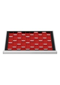 STIER Divisorio per cassetti per pannelli a conche BLH 50 mm dimensioni interne 800x450 mm 15 pannelli a conche con 2 conche