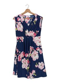 Happy Mama Summer Dress Women, Size 40, blue, polyester