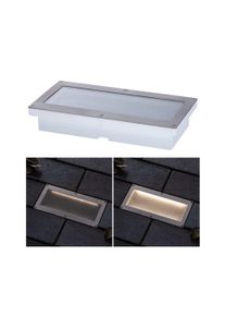 Paulmann Solar LED-gulvindbygningsarmatur Aron Bev&aelig;gelsessensor IP67 3000K 40lm Hvid